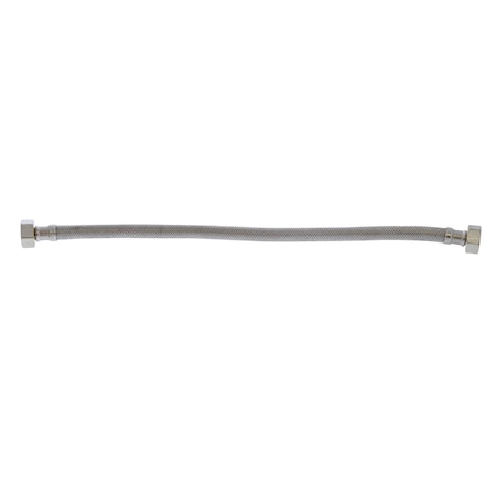 Jones Stephens 1/2in. FIP x 1/2in. FIP x 16in Braided Stainless Steel Faucet Connector S04212